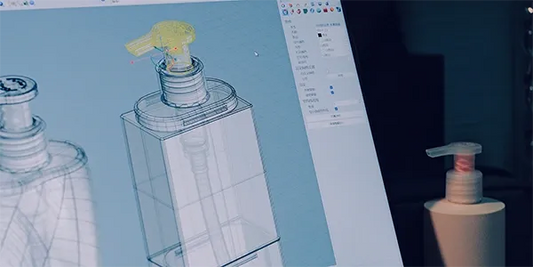 ARK CNC İstanbul tesislerinde 3D CAD/CAM yazılımları ve CNC frezeleme ile gerçekleştirilen yüksek hassasiyetli kozmetik ambalaj kalıp tasarımı ve imalatı.