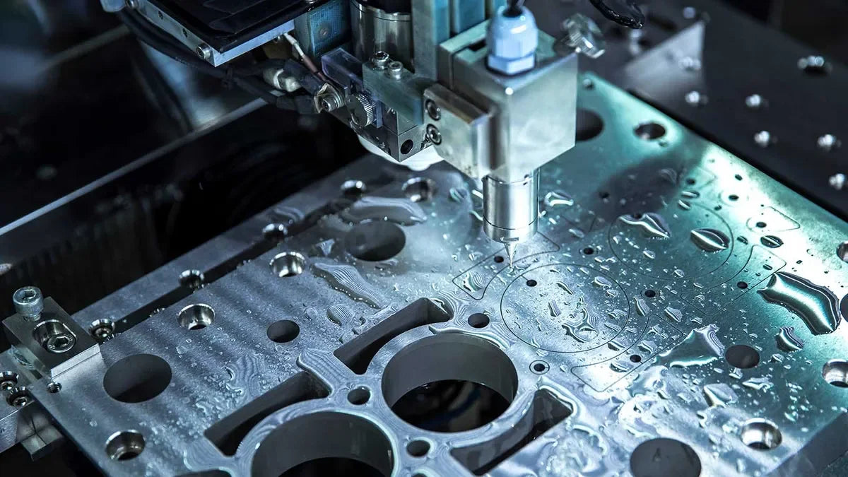 CNC işleme sürecinde metal parçanın torna ve freze ile hassas işlenmesi